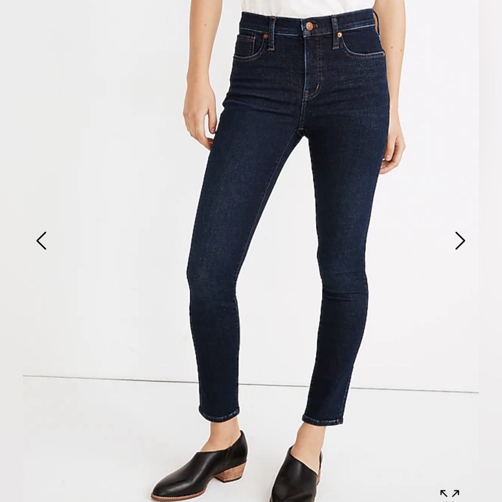 Madewell Petite 9” Mid Rise Skinny Jean in Orland Wash Tencel Ed. 26P